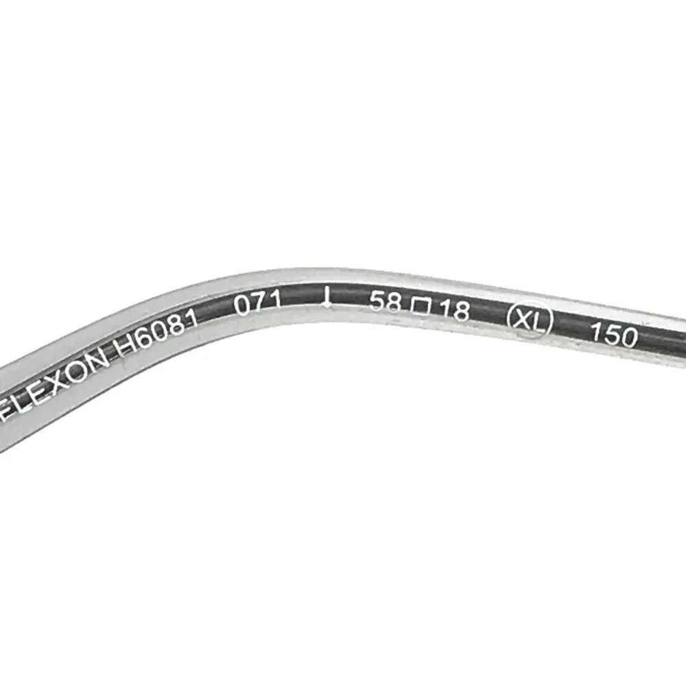 Flexon Eyeglasses Frame H6081 071 Gunmetal Rectangle Wire Rim Titanium 58-18-150